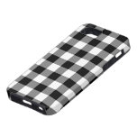 Black and White Gingham Pattern iPhone 5 Case