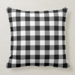 Black and White Gingham Pattern Pillows