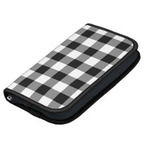 Black and White Gingham Pattern planners