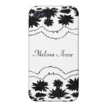 Black and White Girly Frills iphone cases
