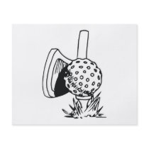 black and white golf design flyers