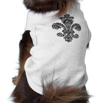 Black and White Goth pet clothing