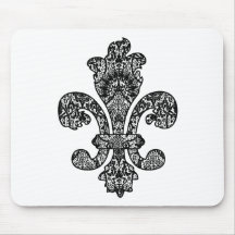 Black and White Goth Mouse Mats