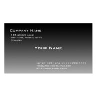 black and white gradient business card template