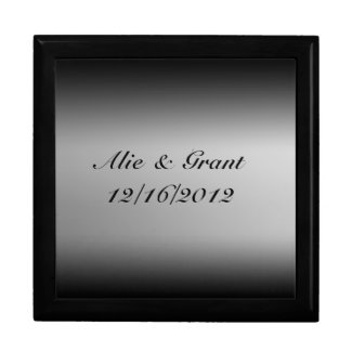 Black and White Gradient Horizon Gift Box