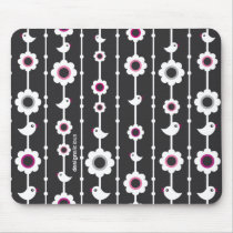 Black and white graphic mousepad