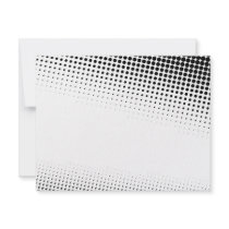 Black and White Halftone Dots Textured Personalized Invites