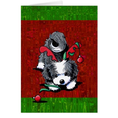 Black and White Havanese Christmas Cards