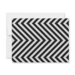 Black and White Hazard Stripes Textured Invites