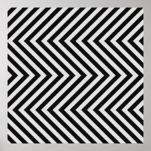 Black And White Hazard Stripes Textured Poster Zazzle