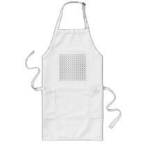 Black and White Hearts Pattern. Apron