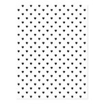 Black and White Hearts Pattern. Post Card