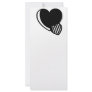 Black and White Hearts Rack Cards
