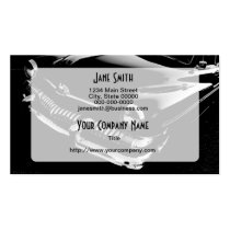 Black and White Hot Rod business cards