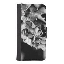 Black and White Hydrangea, Hortensia Flower Phone Wallet Case at  Zazzle