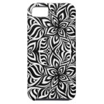 Black and White Ink Fractal Flowers