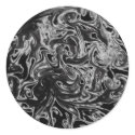 Black and White Ink Swirl stickers by ciararachel Black and White Ink Swirl stickers
