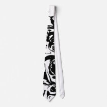 Black and White Ink Tie by ciararachel Black and White Ink Tie