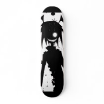 Black and white insane skate board deck