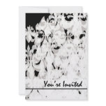Black and White Personalized Invitation