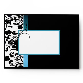 Black and White Invitation Envelope envelope