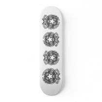 Black and white Italian Republic, Italy skateboards by bestflag Black and white Italian Republic, Italy skateboards