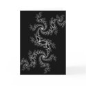 Black and White Julia 300488 Greetings Card by JamesOakley Black and White Julia 300488 Greetings Card