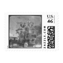 Black And White Kiddie Ferris Wheel ride TTV Postage