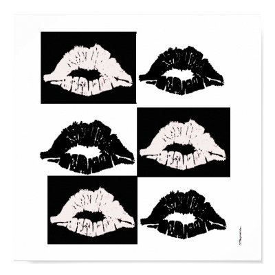 black and white kiss. lack and white kiss poster by