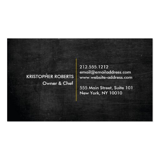 BLACK AND WHITE KITCHEN COLLAGE No. 4 Business Card Template (back side)