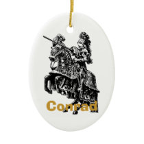 Black and White Knight Ornament