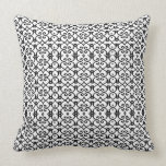 Black and White Lace Graphic Throw Pillows