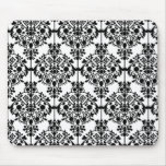 Black and White Lace Wallpaper Mousepad