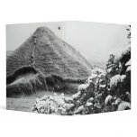 Black and white landscape with hydrangeas binder