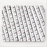 Black and white lattice fence design mousepads