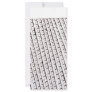 Black and white lattice fence design rack card design