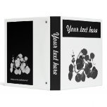 Black and White Leaves Binder