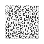 Black and White Leopard Print Pattern. Gallery Wrapped Canvas