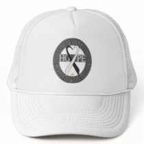 Black And White Light Be Aware Design hats
