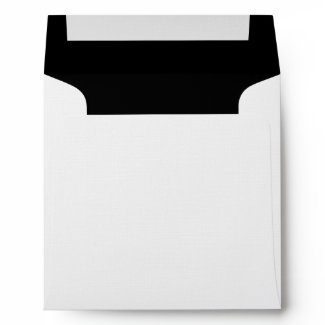 Black and White Linen Envelopes