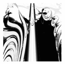 Black and White Lines and Swirls. Acrylic Cut Outs
