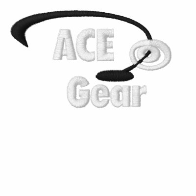 Black and White Logo Embroidered Shirt by cdcootie