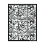 Black and White Logos Post Cards