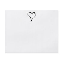 Black and White Love Heart Design. Flyers