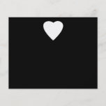 Black and White Love Heart Design. Flyers