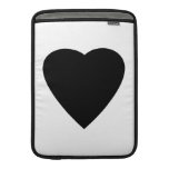 Black and White Love Heart Design. MacBook Air Sleeves