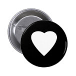 Black and White Love Heart Design. Pin