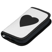 Black and White Love Heart Design. Folio Planners