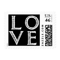 Black and White Love Postage Stamps by oph3lia Black and White Love Postage Stamps