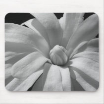 Black and White Magnolia Centennial mousepads